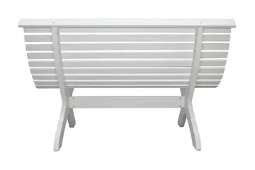 Norvald Havebænk 140 cm - Hvid - Havemøbler - Havesofaer & bænke - Udendørs bænk & havebænk