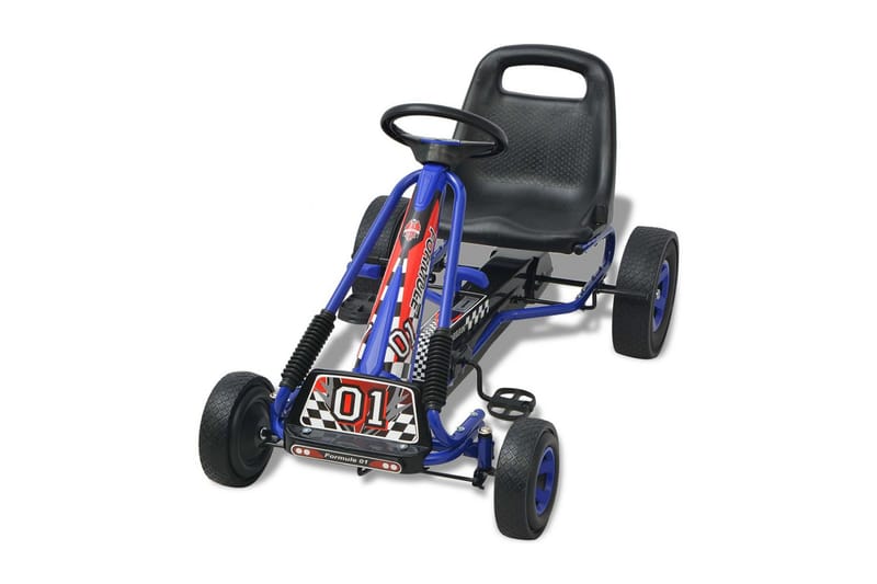Pedal-Gokart Med Justerbart Sæde Blå - Blå - Havemøbler - Loungemøbler - Loungesofaer