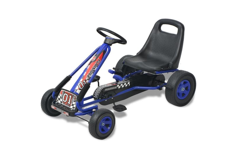 Pedal-Gokart Med Justerbart Sæde Blå - Blå - Havemøbler - Loungemøbler - Loungesofaer