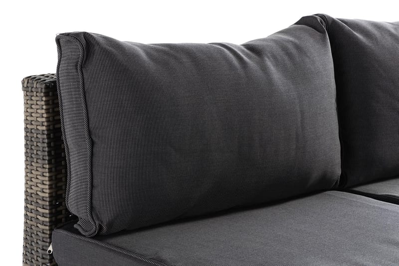 Wisconsin Loungesofa uden Armlæn 2-Pers. - Polyrattan/Grå - Havemøbler - Loungemøbler - Loungesofaer