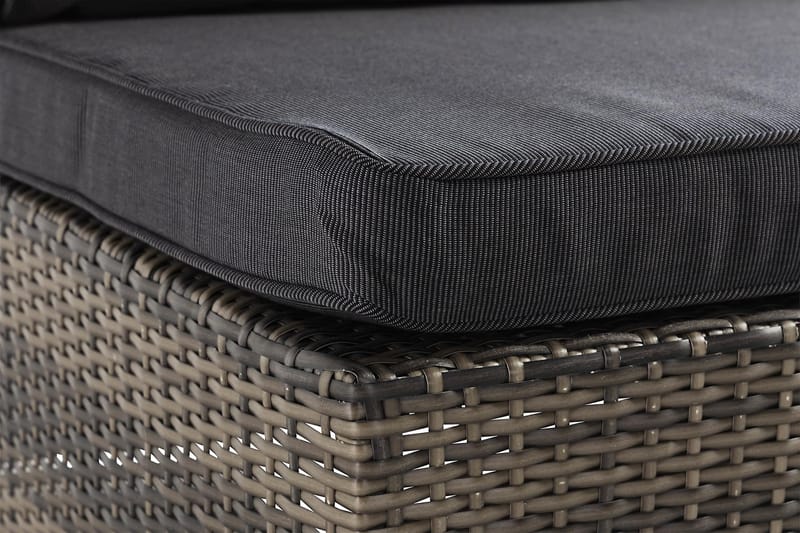Wisconsin Loungesofa uden Armlæn 2-Pers. - Polyrattan/Grå - Havemøbler - Loungemøbler - Loungesofaer