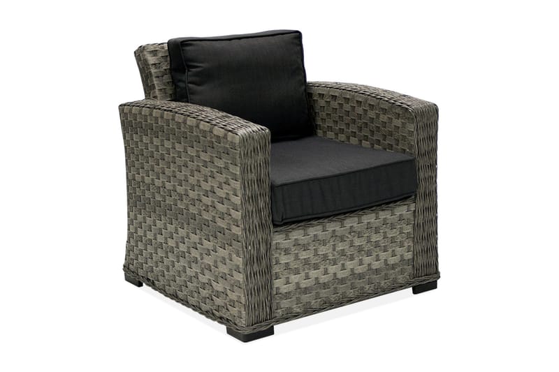 Lænestol GENEVA med puder 78x75x78cm farve: grå, undefined