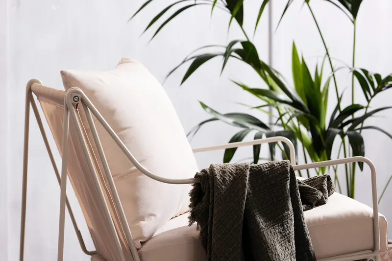 Usteryd Lænestol Udendørs Beige - Grå - Havemøbler - Loungemøbler - Loungestol udendørs