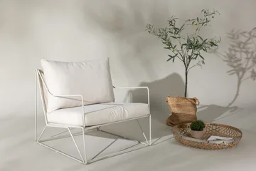 Usteryd Lænestol Udendørs Beige - Grå - Havemøbler - Loungemøbler - Loungestol udendørs