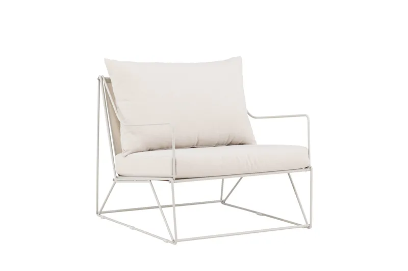 Usteryd Lænestol Udendørs Beige, Grå