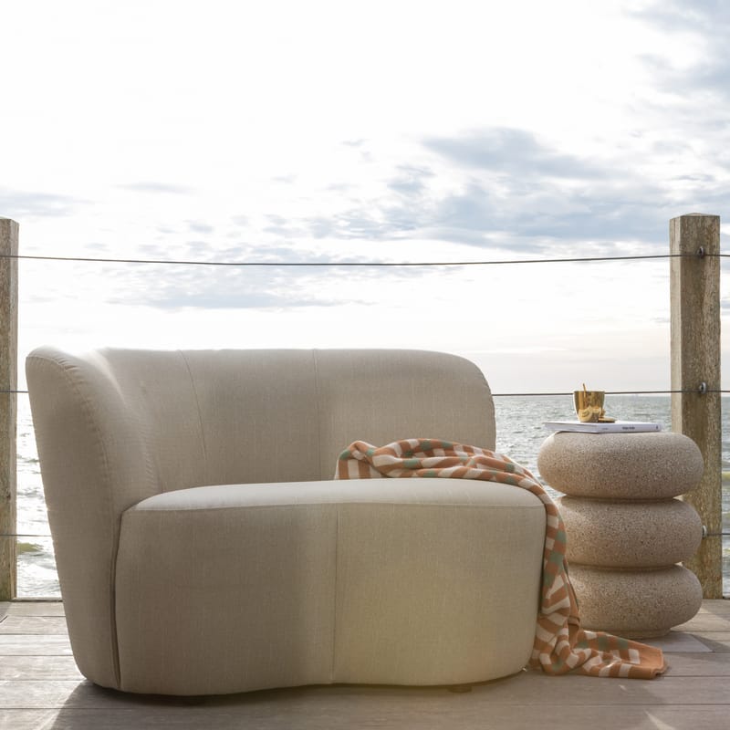 2-personers sofa Stone udendørs venstre - Sand - Havemøbler - Loungemøbler - Moduler