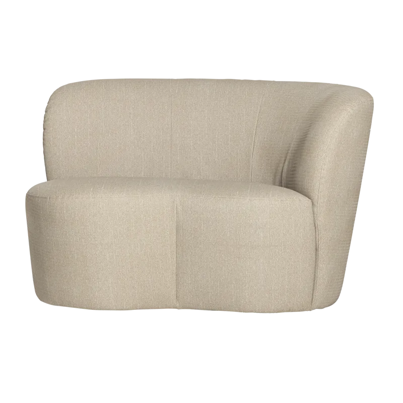 2-personers sofa Stone udendørs højre, Sand