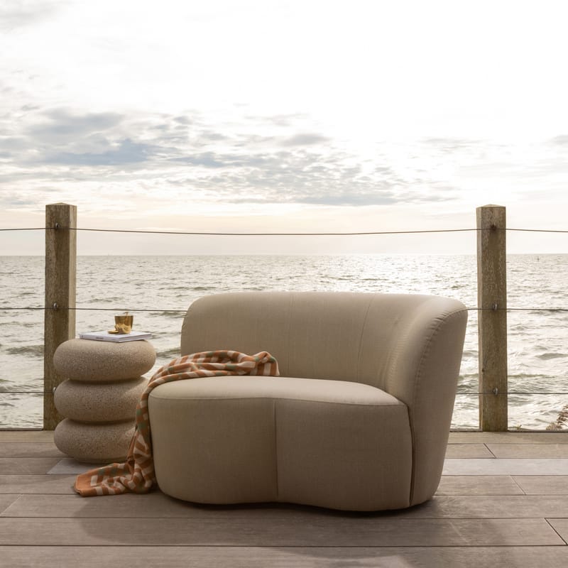 2-personers sofa Stone udendørs højre - Sand - Havemøbler - Loungemøbler - Moduler