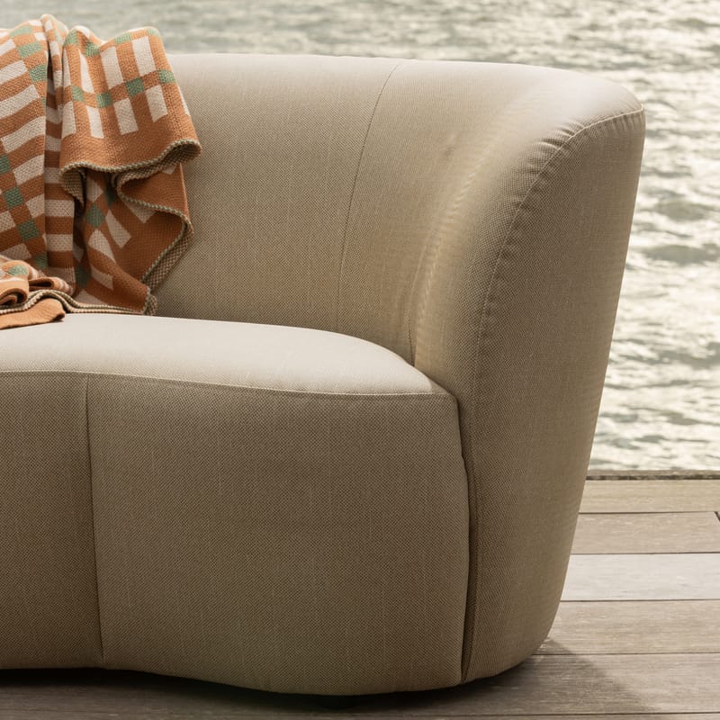 2-personers sofa Stone udendørs højre - Sand - Havemøbler - Loungemøbler - Moduler