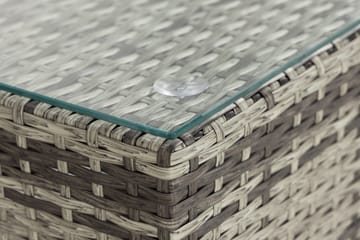 Bahamas Afslut/Endebord 37,5x90 cm - Grå - Havemøbler - Loungemøbler - Moduler