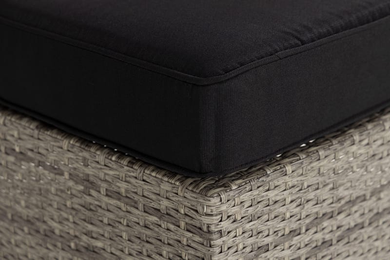 Bahamas Chaiselong/Bord 75x75 cm - Grå - Havemøbler - Loungemøbler - Moduler