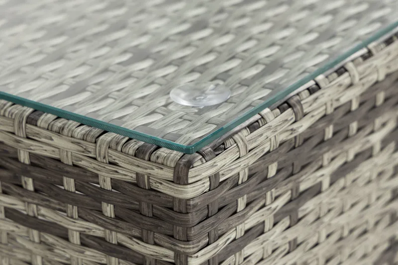 Bahamas Chaiselong/Bord 75x75 cm - Grå - Havemøbler - Loungemøbler - Moduler