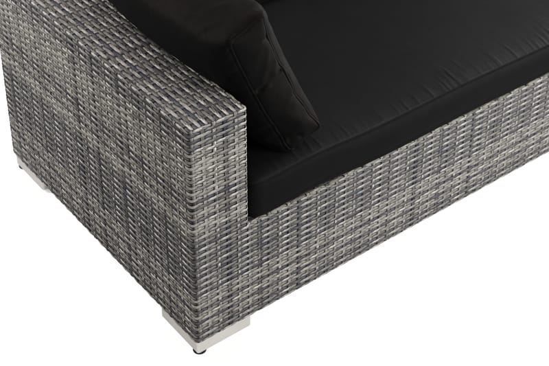 Bahamas Högermodul utomhus 140 cm i konstrotting NO BRAND - Havemøbler - Loungemøbler - Moduler