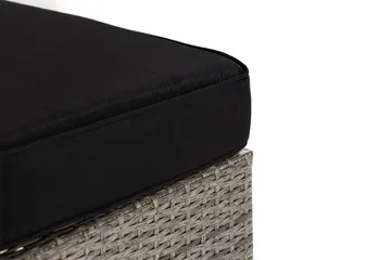 Bahamas Højremodul 140 cm - Grå - Havemøbler - Loungemøbler - Moduler - Hjørnemodul havesofa