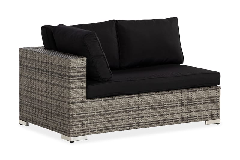 Bahamas Højremodul 140 cm - Grå - Havemøbler - Loungemøbler - Moduler - Hjørnemodul havesofa