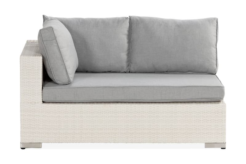 Bahamas Højremodul 140 cm - Hvid - Hjørnemodul havesofa - Moduler