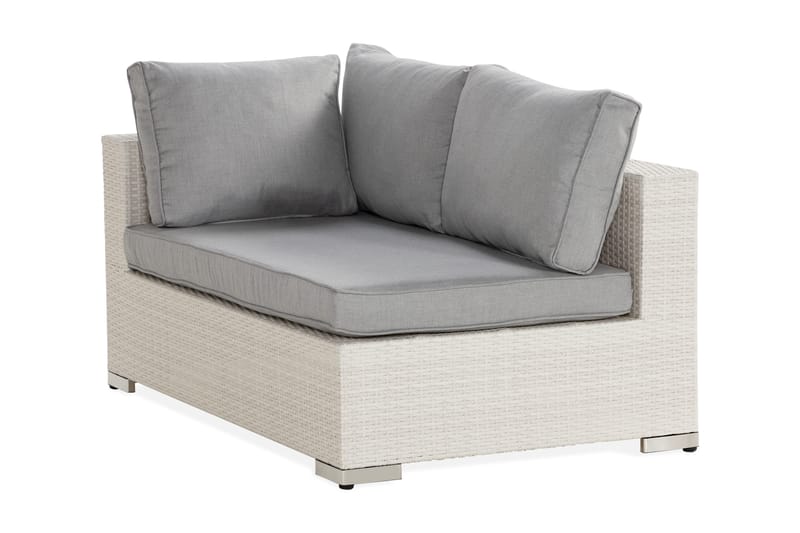 Bahamas Højremodul 140 cm - Hvid - Havemøbler - Loungemøbler - Moduler - Hjørnemodul havesofa