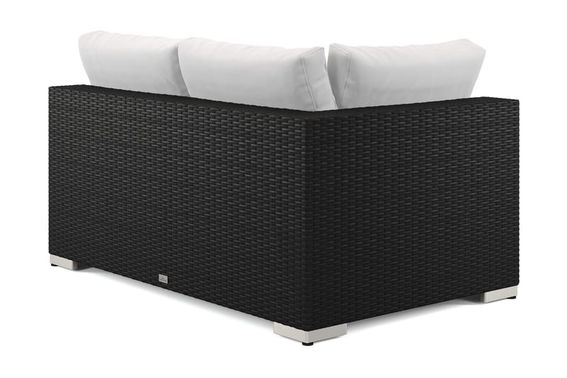 Bahamas Højremodul Udendørs 140 cm i Polyrattan - Sort - Havemøbler - Loungemøbler - Moduler