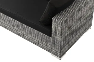 Bahamas Højremodul Udendørs 140 cm i Polyrattan - Grå - Havemøbler - Loungemøbler - Moduler