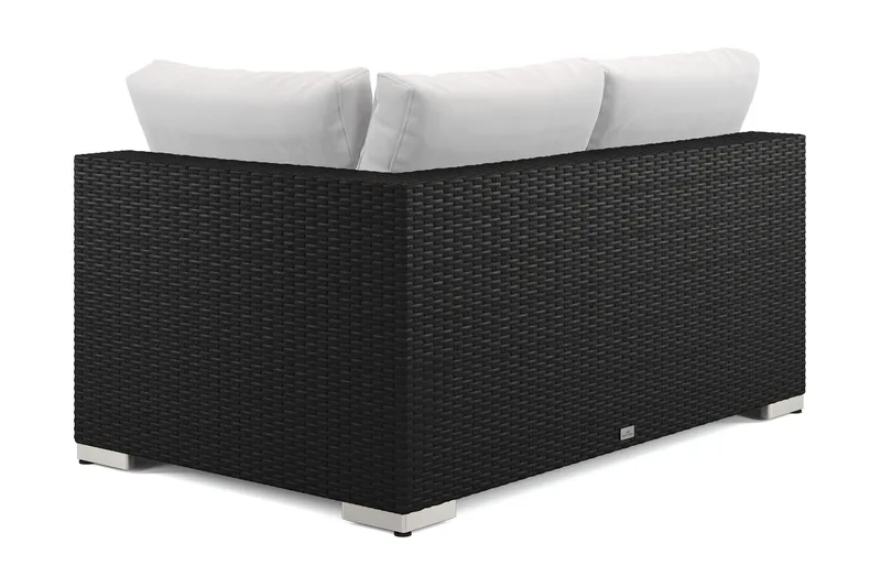 Bahamas Højremodul Udendørs 140 cm i Polyrattan - Sort - Havemøbler - Loungemøbler - Moduler