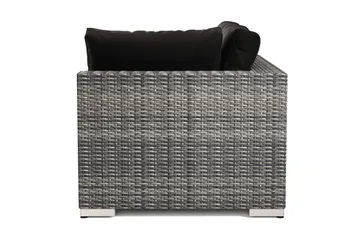 Bahamas Højremodul Udendørs 140 cm i Polyrattan - Grå - Havemøbler - Loungemøbler - Moduler