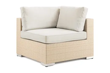 Bahamas Hjørnemodul Udendørs i Polyrattan - Beige - Havemøbler - Loungemøbler - Moduler - Hjørnemodul havesofa