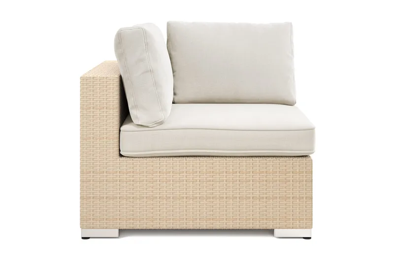 Bahamas Hjørnemodul Udendørs i Polyrattan - Beige - Havemøbler - Loungemøbler - Moduler - Hjørnemodul havesofa