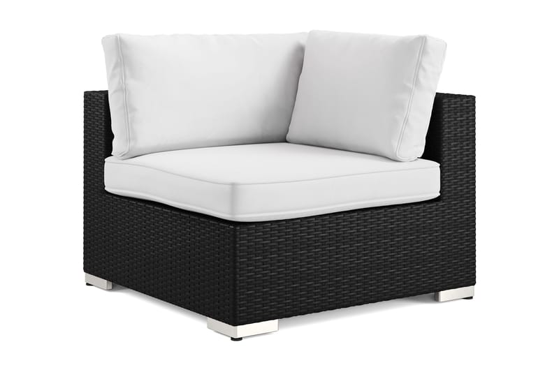 Bahamas Hjørnemodul Udendørs i Polyrattan - Sort - Havemøbler - Loungemøbler - Moduler - Hjørnemodul havesofa