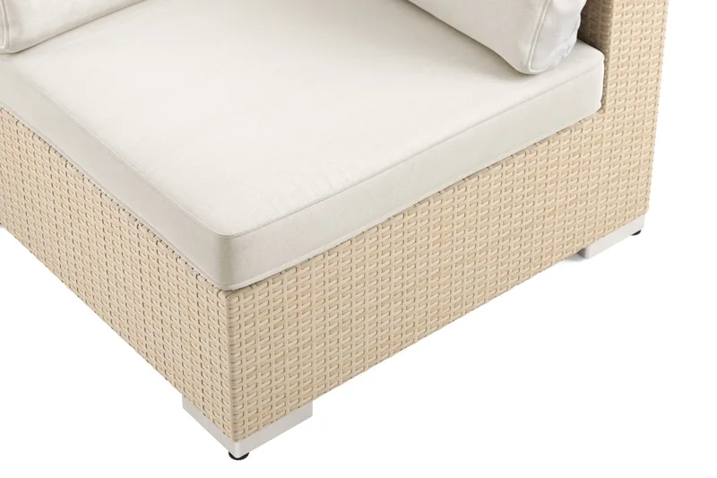 Bahamas Hjørnemodul Udendørs i Polyrattan - Beige - Havemøbler - Loungemøbler - Moduler - Hjørnemodul havesofa