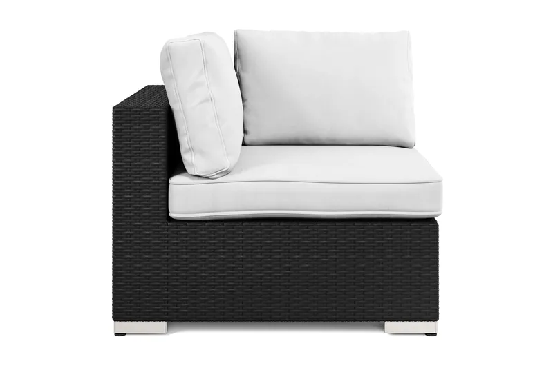 Bahamas Hjørnemodul Udendørs i Polyrattan - Sort - Havemøbler - Loungemøbler - Moduler - Hjørnemodul havesofa