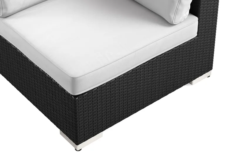 Bahamas Hjørnemodul Udendørs i Polyrattan - Sort - Havemøbler - Loungemøbler - Moduler - Hjørnemodul havesofa