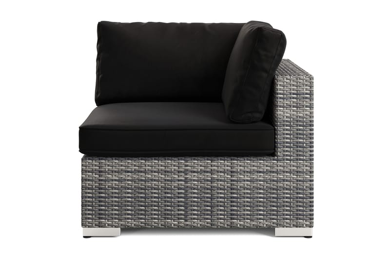 Bahamas Hjørnemodul Udendørs i Polyrattan, Grå