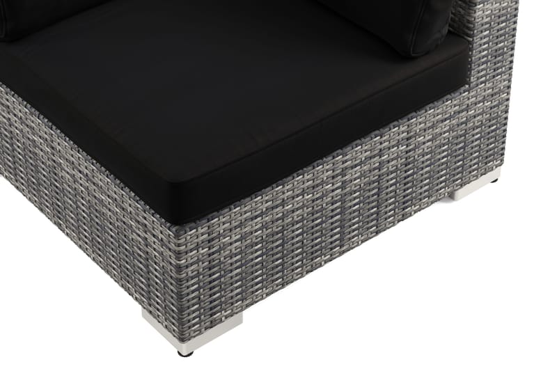 Bahamas Hjørnemodul Udendørs i Polyrattan - Grå - Havemøbler - Loungemøbler - Moduler - Hjørnemodul havesofa