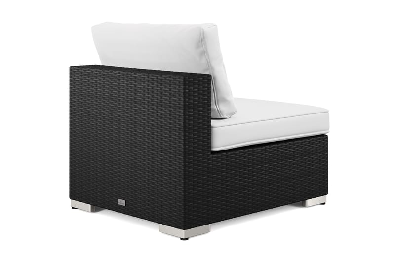 Bahamas Midtermodul Udendørs i Polyrattan, Sort
