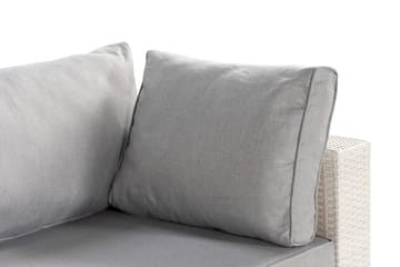 Bahamas Venstremodul 140 cm - Hvid - Havemøbler - Loungemøbler - Moduler