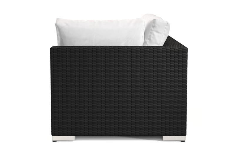 Bahamas Venstremodul Udendørs 140 cm i Polyrattan - Sort - Havemøbler - Loungemøbler - Moduler