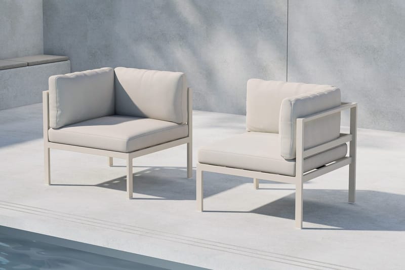 Copacabana hjørnemodul 74 cm udendørs - Beige - Havemøbler - Loungemøbler - Moduler - Hjørnemodul havesofa