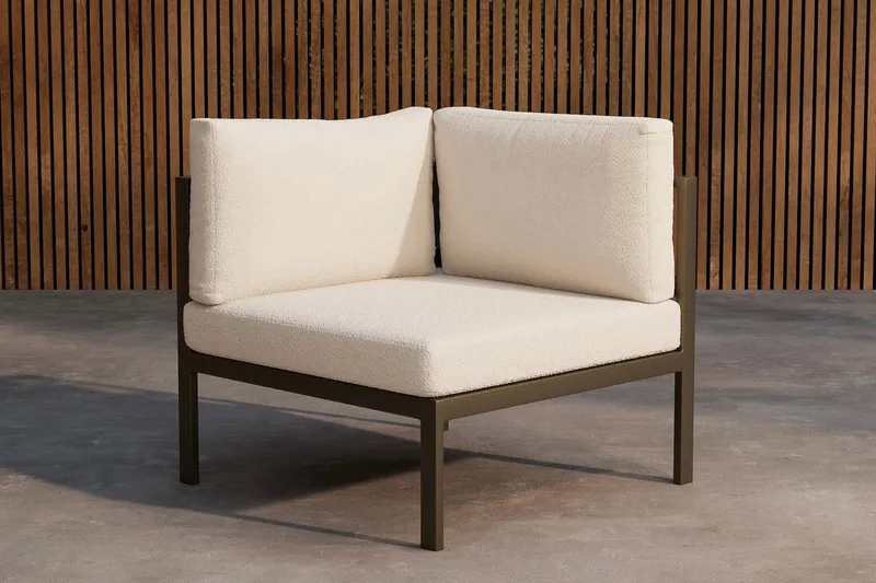 Copacabana hjørnemodul 74 cm udendørs, Brun