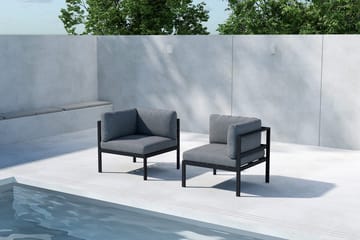Copacabana hjørnemodul 74 cm udendørs - Sort - Havemøbler - Loungemøbler - Moduler - Hjørnemodul havesofa