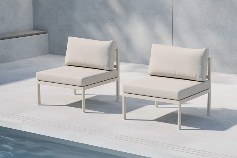 Copacabana midtermodul 70 cm udendørs - Beige - Havemøbler - Loungemøbler - Moduler