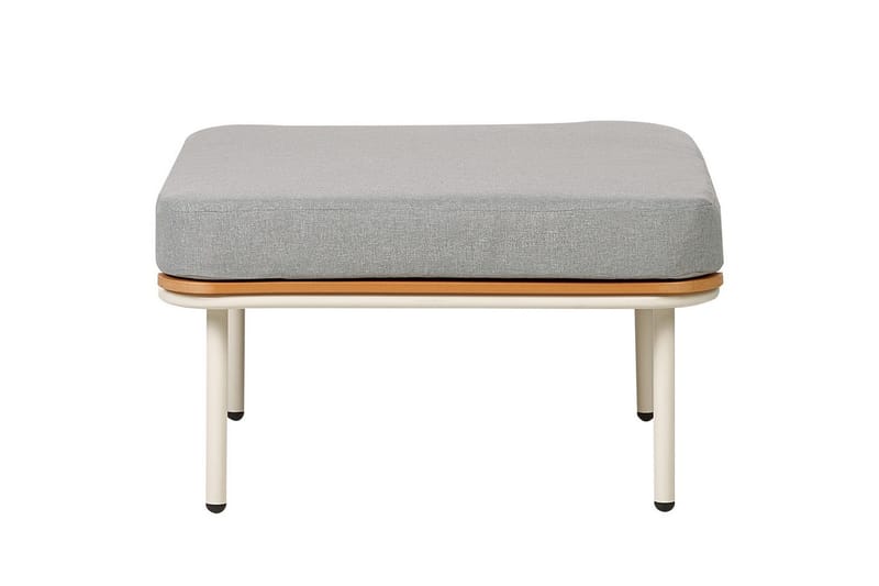 Fotstöd Beliani Senise Grey - Havemøbler - Loungemøbler - Moduler - Skamler & puffer