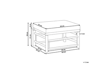 Havestolfodskammel Cerreto Hvid/lyst træ - Hvid/lyst træ - Havemøbler - Loungemøbler - Moduler - Skamler & puffer