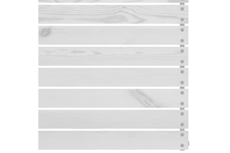 hjørnedel til havesofa massivt fyrretræ hvid - Hvid - Hjørnemodul havesofa - Moduler