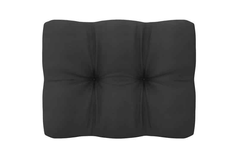 hjørnedel til havesofa med antracitgrå hynder fyrretræ - Hvid - Havemøbler - Loungemøbler - Moduler - Hjørnemodul havesofa