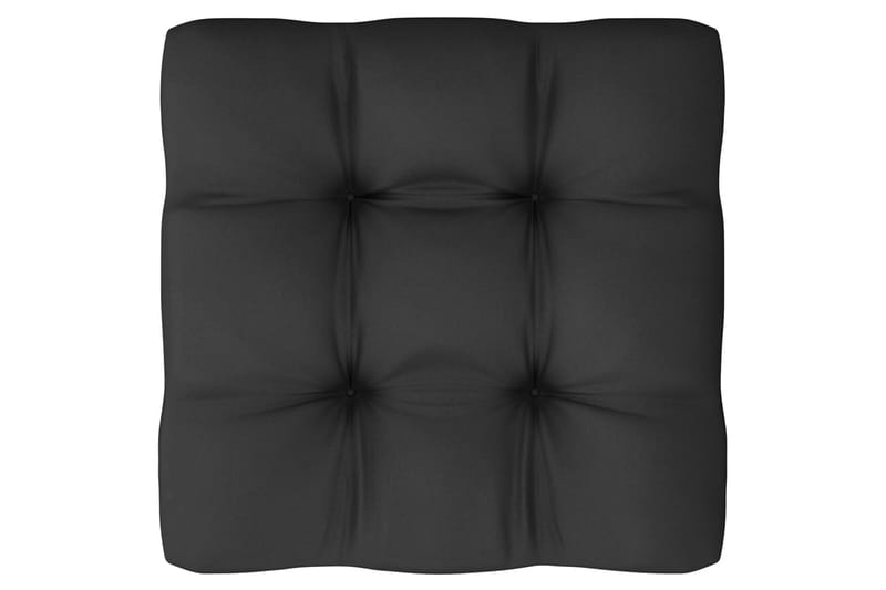 hjørnedel til havesofa med antracitgrå hynder fyrretræ - Hvid - Havemøbler - Loungemøbler - Moduler - Hjørnemodul havesofa