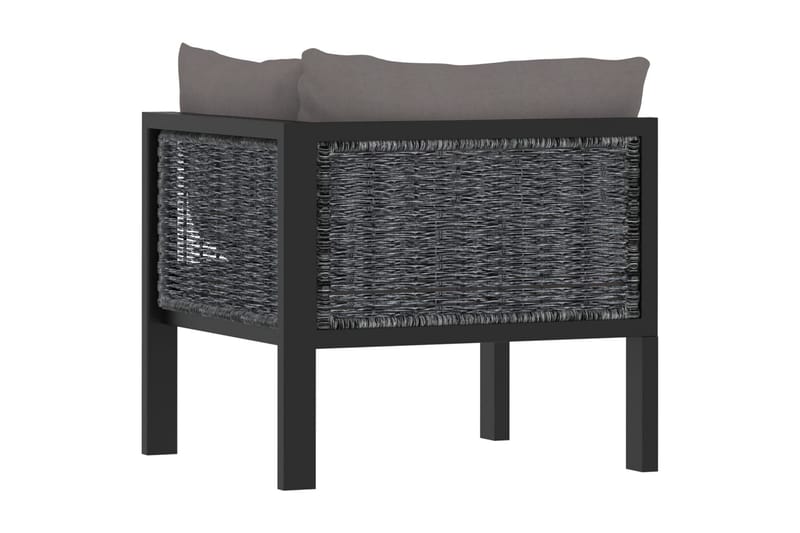 Hjørnedel Til Sofa Med Hynde Polyrattan Antracitgrå - Havemøbler - Loungemøbler - Moduler - Hjørnemodul havesofa