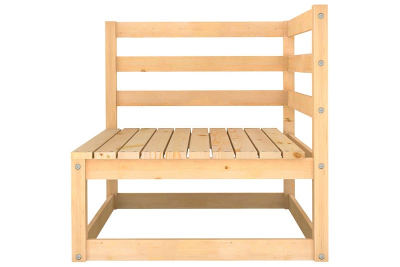 hjørnedele til havesofa 2 stk. massivt fyrretræ - Brun - Havemøbler - Loungemøbler - Moduler - Hjørnemodul havesofa