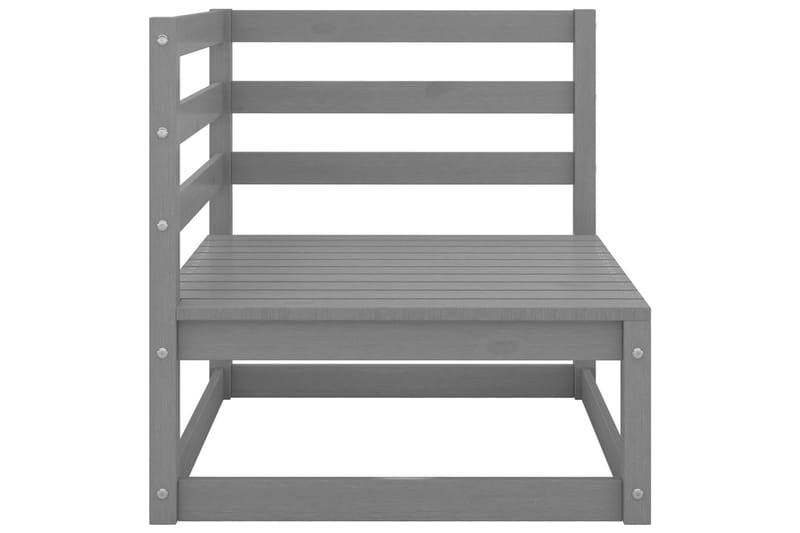 hjørnedele til havesofa 2 stk. massivt fyrretræ grå - Grå - Havemøbler - Loungemøbler - Moduler - Hjørnemodul havesofa