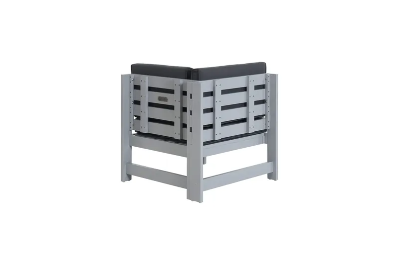 Husarn Hjørnemodul med Hynde Mat Grå - KWA - Havemøbler - Loungemøbler - Moduler - Hjørnemodul havesofa