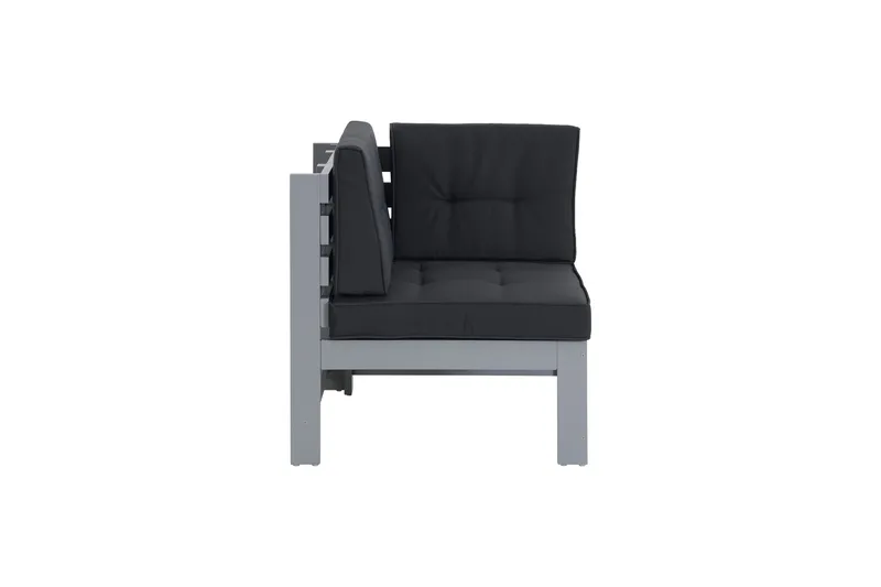 Husarn Hjørnemodul med Hynde Mat Grå - KWA - Havemøbler - Loungemøbler - Moduler - Hjørnemodul havesofa